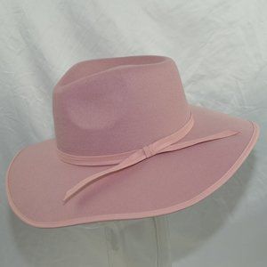 Big Wide Brim Felt Rancher Fedora Panama Bolero Hat Matching Hat Band & Trim